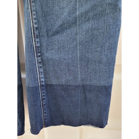 Spanx Blue Jean Flare cropped high waisted demin slimming size Medium 20231R - Picture 5 of 11